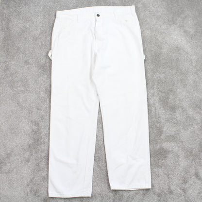 RARE Dickies Carpenter Jeans White - (L)