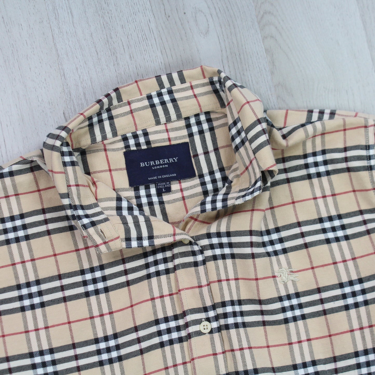 Burberry Nova Check Long Sleeve Shirt - (S)