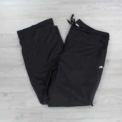 Vintage 00s Nike Track Pants Black - (XL)