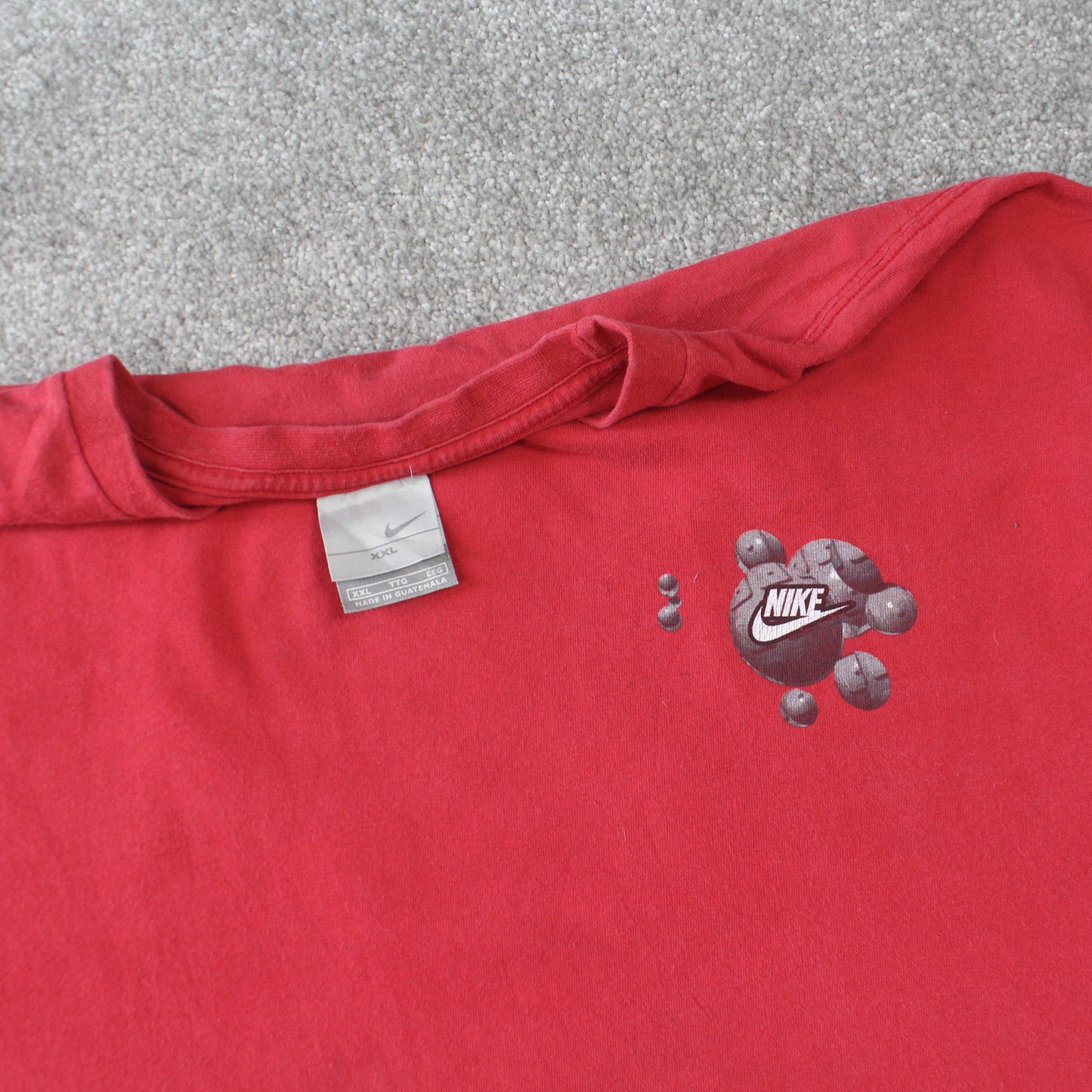Vintage 00s Nike T-Shirt Red - (XXL)
