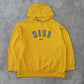 RARE 00s Nike Spell Out Hoodie Yellow - (S)