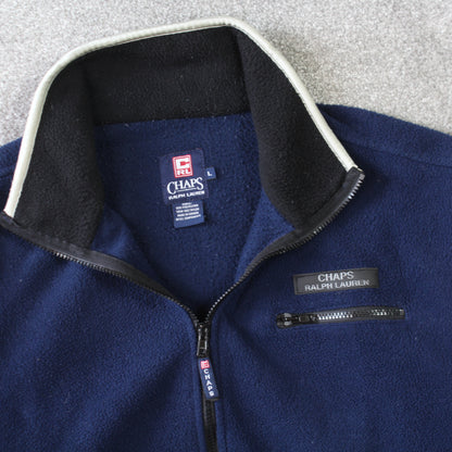 Vintage 1990s Chaps Ralph Lauren Fleece Navy - (L)