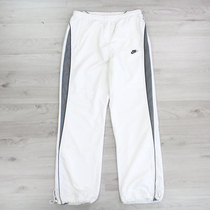 RARE Vintage 00s Nike Trackpants White - (M)