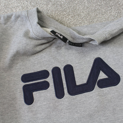 1990s Fila Sweatshirt Grey - (S)