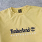 Vintage 1990s Timberland Spell Out Sweatshirt Yellow - (S)