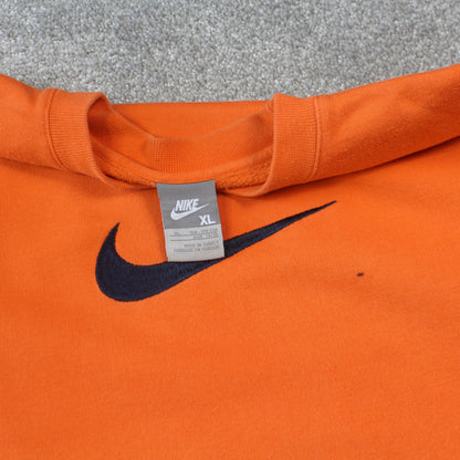 00s Nike Swoosh Sweatshirt Orange - (S)