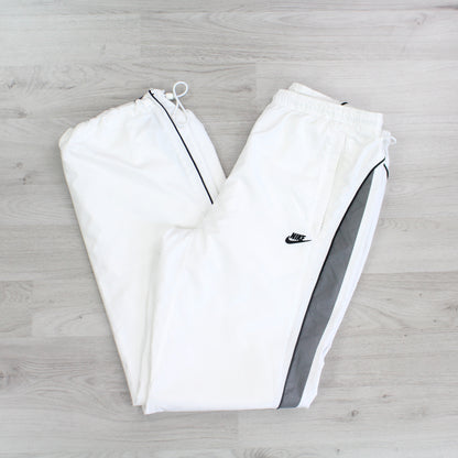 RARE Vintage 00s Nike Trackpants White - (M)