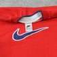 RARE Vintage 1990s Nike Swoosh Sweatshirt Red - (XL)