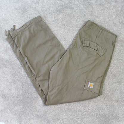 RARE Green Carhartt Cargo Pant Green - (L)