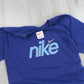 RARE Vintage 1990s Nike T-Shirt Blue - (S)