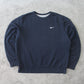 Vintage 00s Nike Swoosh Sweatshirt Navy - (XL)