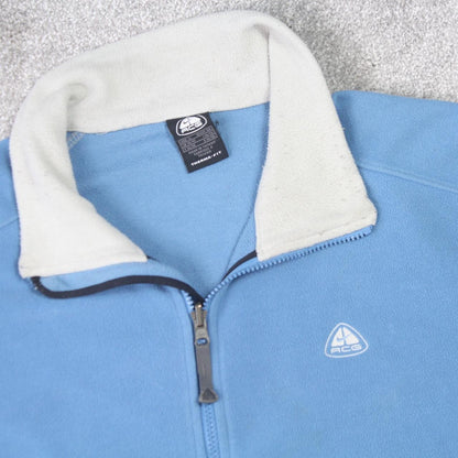 Vintage 1990s Nike ACG Zip Fleece Blue - (L)