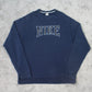 RARE Vintage 00s Nike Spell Out Sweatshirt Navy - (XXL)