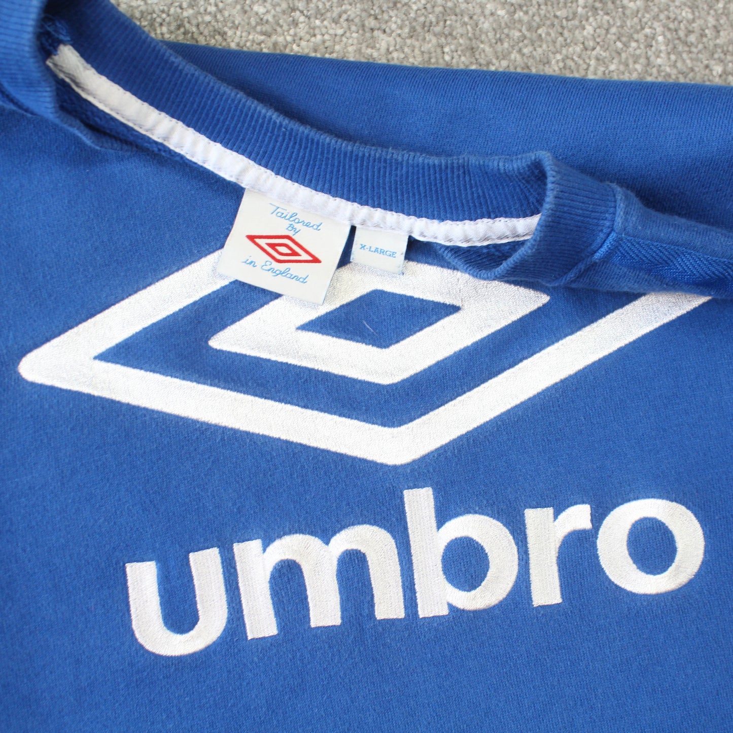 Vintage Umbro Sweatshirt Blue - (L)