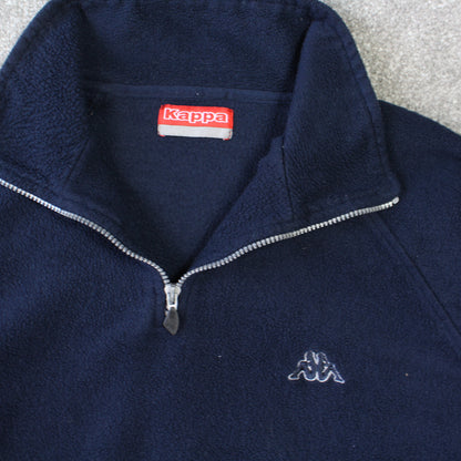 Vintage 1990s Kappa 1/4 Zip Fleece Navy - (XL)