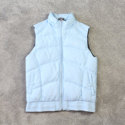 Rare Vintage 00s Baby Blue Nike Gilet - (S)