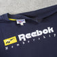 Vintage 1990s Reebok Sweatshirt Navy - (L)