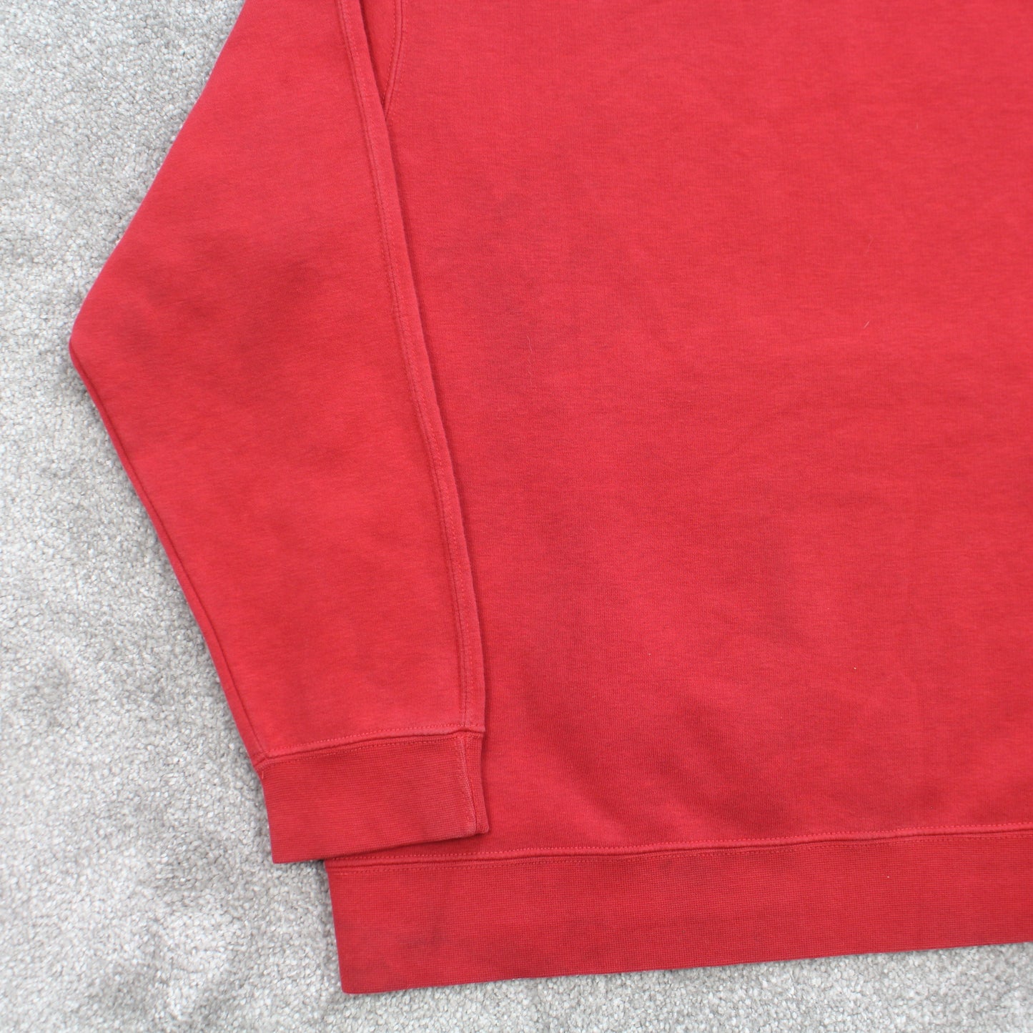 SUPER RARE Vintage 00s Nike Spell Out Hoodie Red - (XS)
