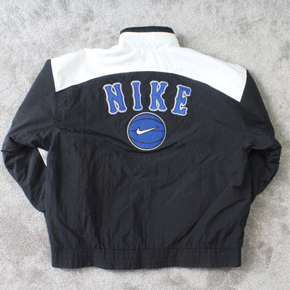 Vintage 1990s Nike Padded Spell Out Jacket Black - (L)