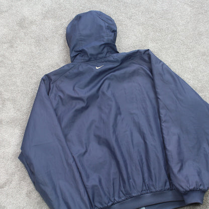 SUPER RARE Vintage 1990s Nike Reversible Jacket / Fleece Blue - (M)