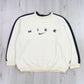 SUPER RARE Vintage 1990s Nike Spell Out Sweatshirt Cream - (XL)