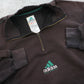 RARE Vintage 1990s Adidas Equipment 1/4 Zip Sweatshirt Black - (XL)