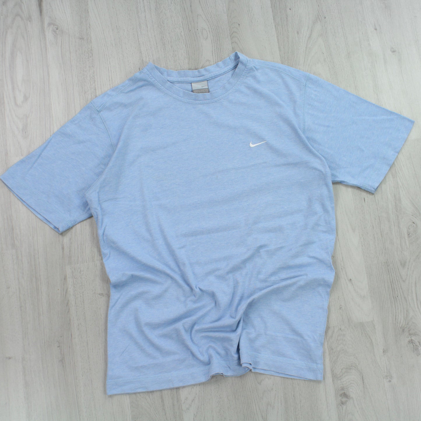 Vintage 00s Nike Swoosh T-Shirt Blue - (S)