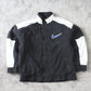 Vintage 1990s Nike Padded Spell Out Jacket Black - (L)