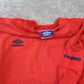 Vintage 1990s Umbro Sweatshirt Red - (XL)