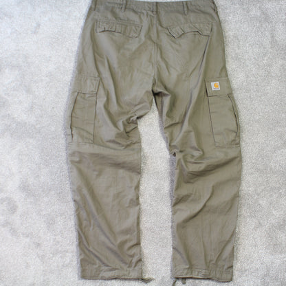 RARE Green Carhartt Cargo Pant Green - (L)