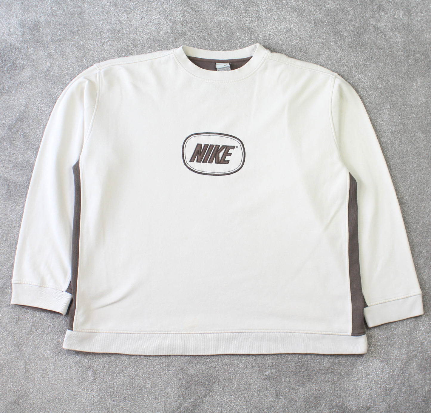 RARE Vintage 00s Nike Sweatshirt Cream - (XXL)