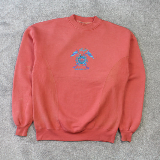 RARE Vintage Adidas Golf Sweatshirt Coral - (M)