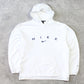 SUPER RARE Vintage 1990s Spell Out Nike Hoodie White - (S)