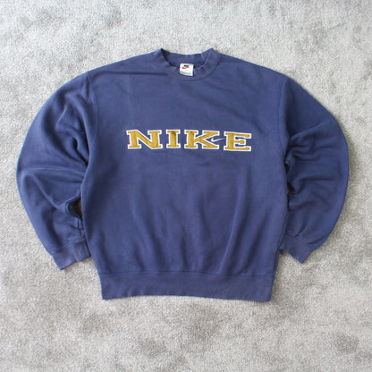 SUPER RARE Vintage 1990s Nike Spell Out Sweatshirt - (S)