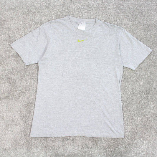 RARE Vintage 1990s Nike T-Shirt Grey - (S)