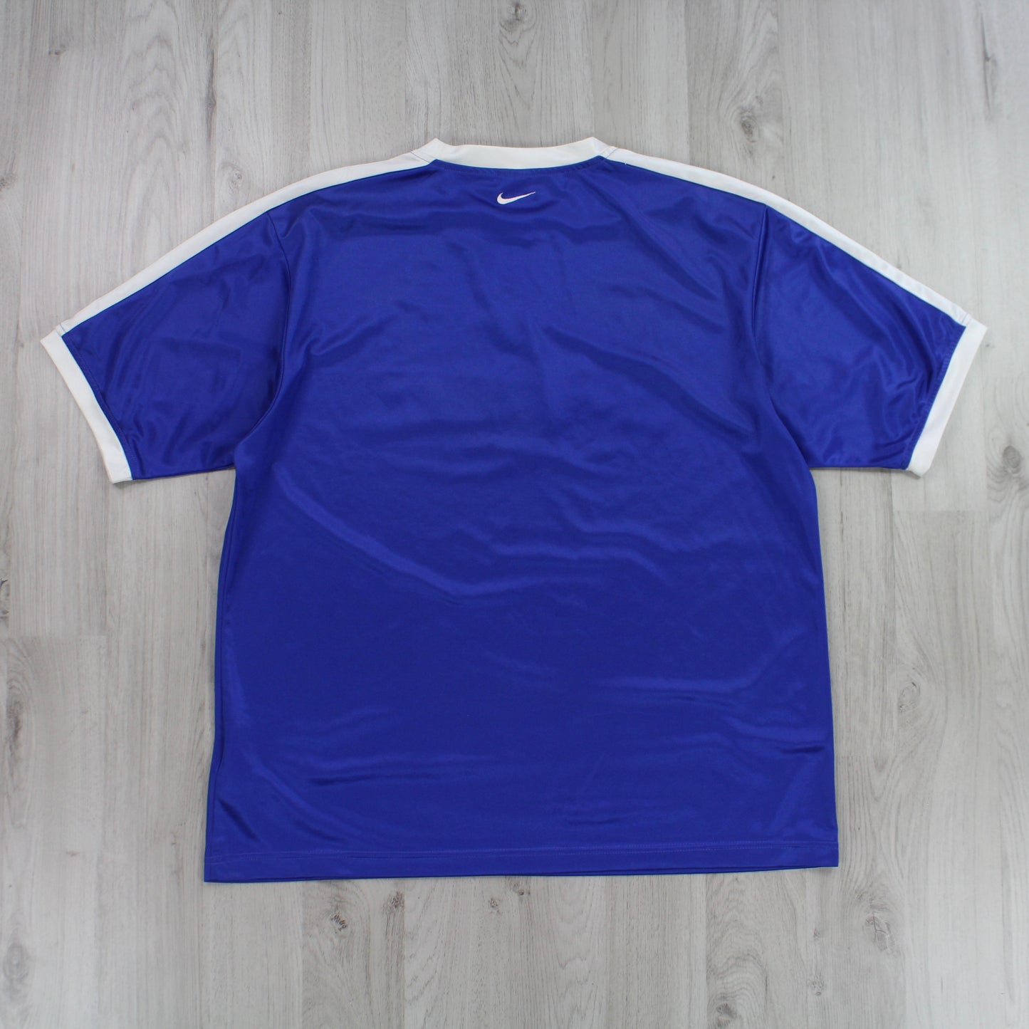 SUPER RARE Vintage 00s Nike Brazil Football Training Jersey Blue - (L)