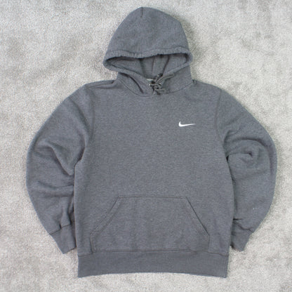 Vintage 00s Nike Swoosh Hoodie Grey - (S)