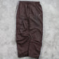 SUPER RARE Vintage 00s Brown Nike Baggy Track Pants - (L)