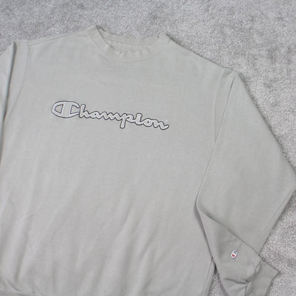 Vintage Grey Champion Sweatshirt - (XL)