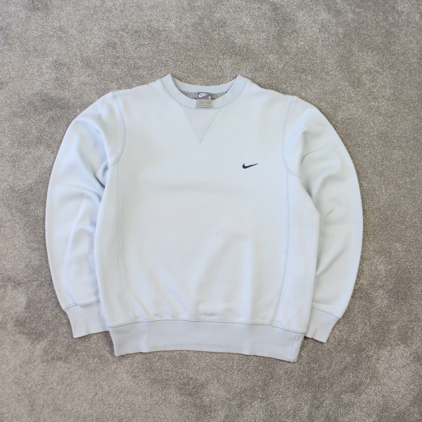 RARE Vintage 00s Nike Swoosh Sweatshirt Blue - (S)