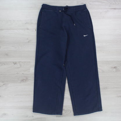 Vintage 00s Baggy Nike Joggers Navy - (M)