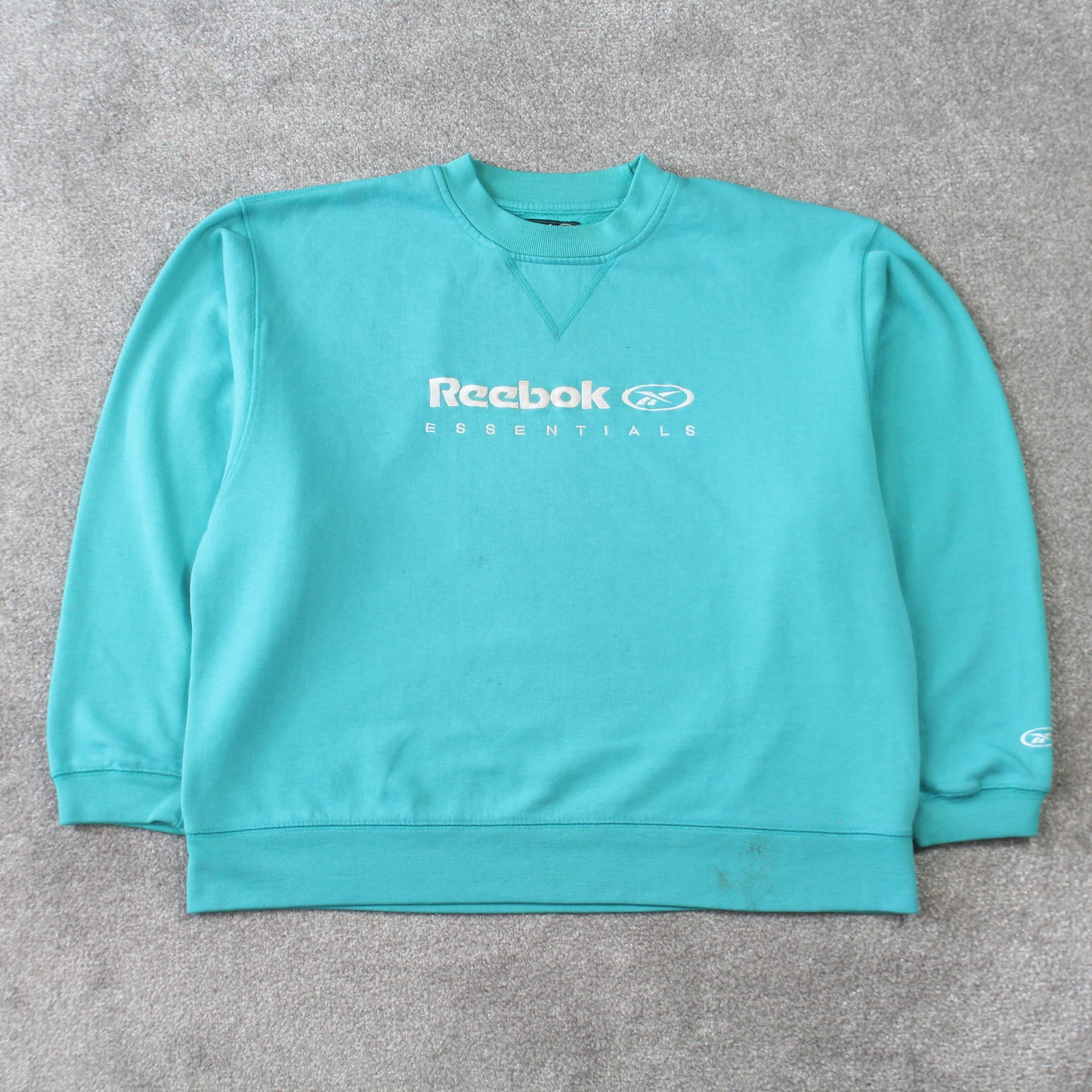Vintage 1990s Reebok Sweatshirt Blue - (S)