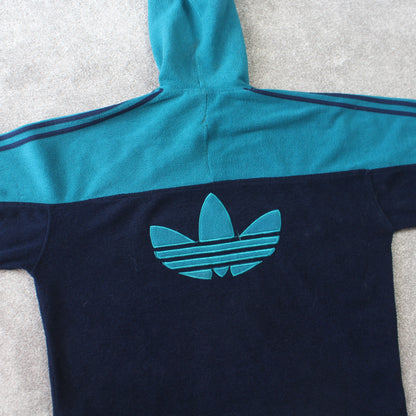 RARE Vintage Adidas Fleece Blue - (XL)