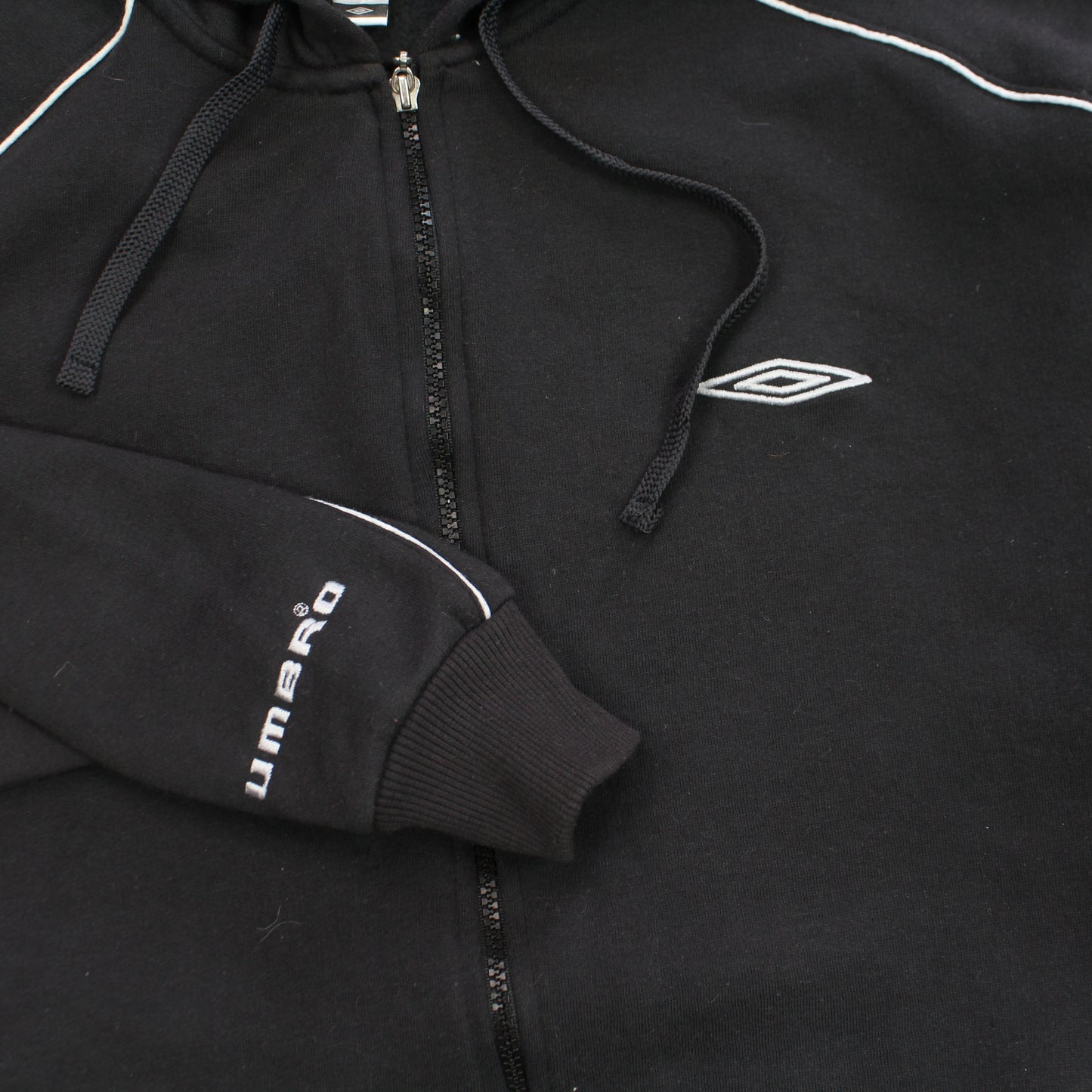 Vintage Umbro Zip Up Hoodie Black - (S)