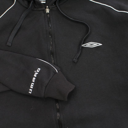 Vintage Umbro Zip Up Hoodie Black - (S)