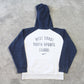 Vintage 00s Nike Spell Out Hoodie White - (S)