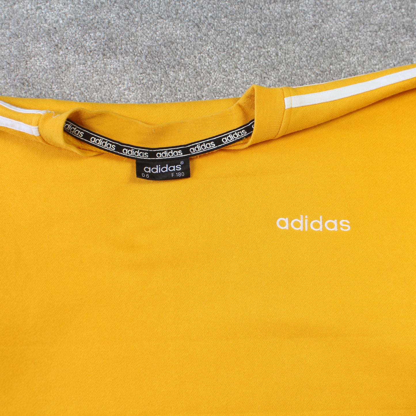 Vintage 1990s Adidas Sweatshirt Orange - (L)