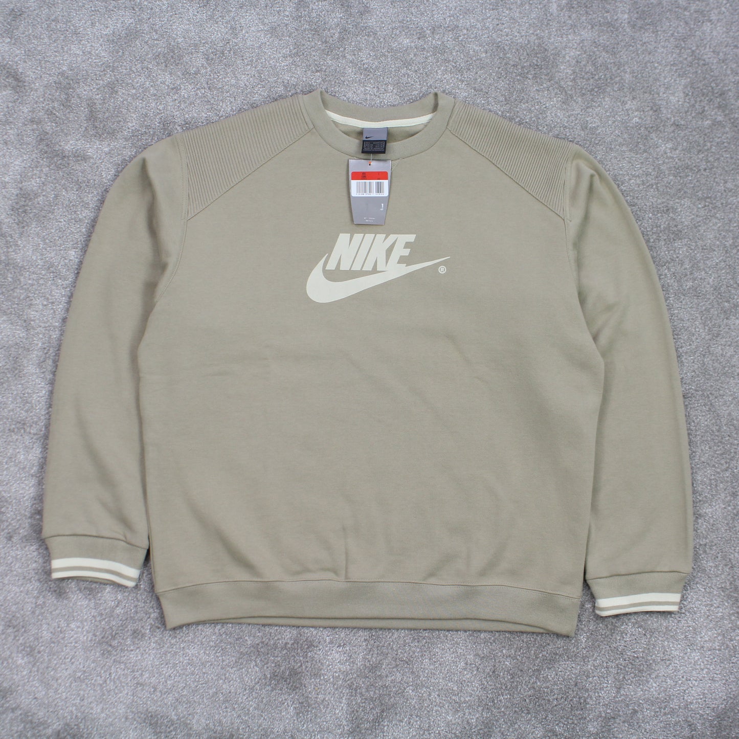 RARE Vintage 00s BNWT Nike Sweatshirt Khaki - (L)