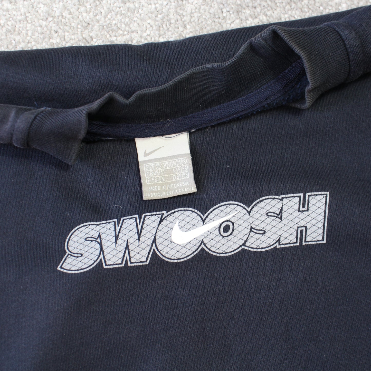 RARE Vintage 00s Nike Sweatshirt Navy - (XL)