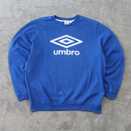 Vintage Umbro Sweatshirt Blue - (L)
